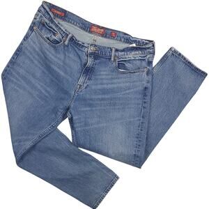 Lucky Brand Men's 221 Straight Jeans 40x30 Stretch Denim Medium Wash Blue